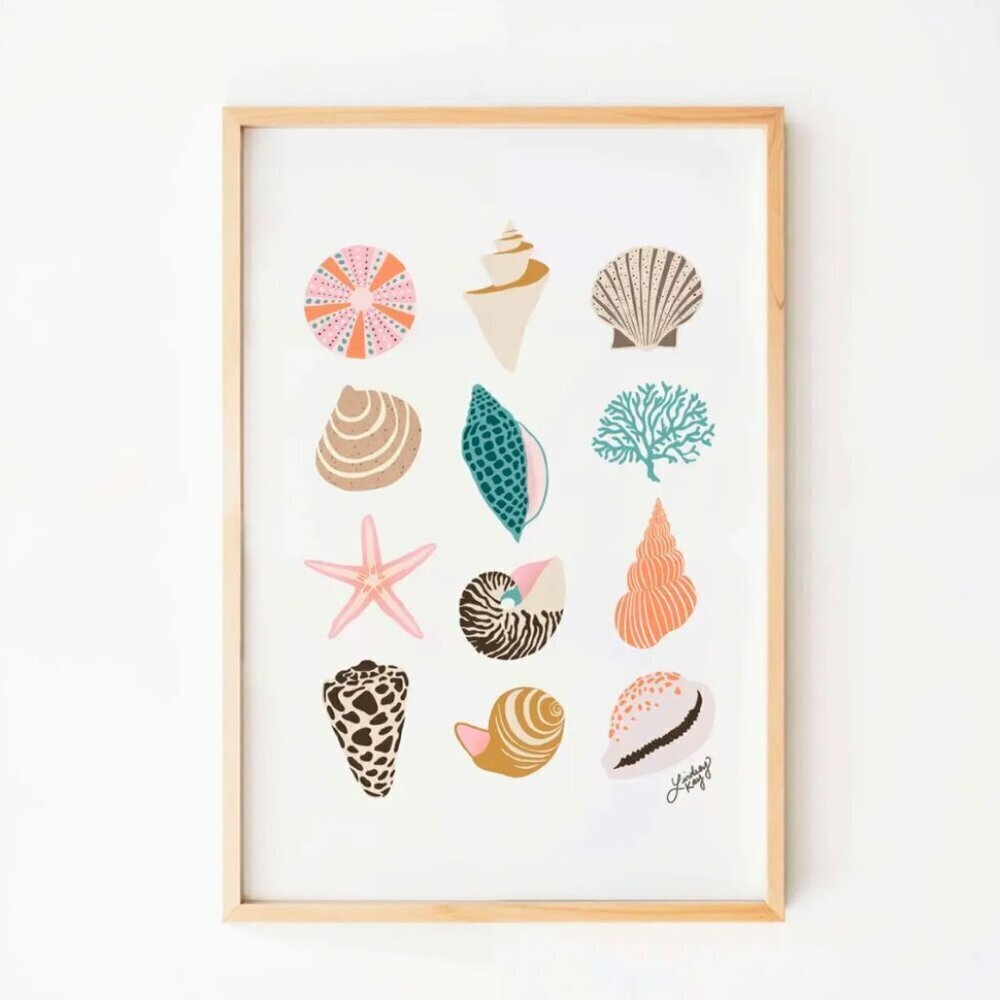SEASHELLS ART PRINT